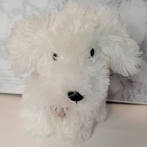 Mary Meyers White Terrier Dog Floppy Plush with I am loved Tag